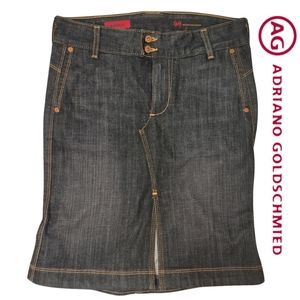 Adriano goldschmied the demure denim pencil skirt size 27.